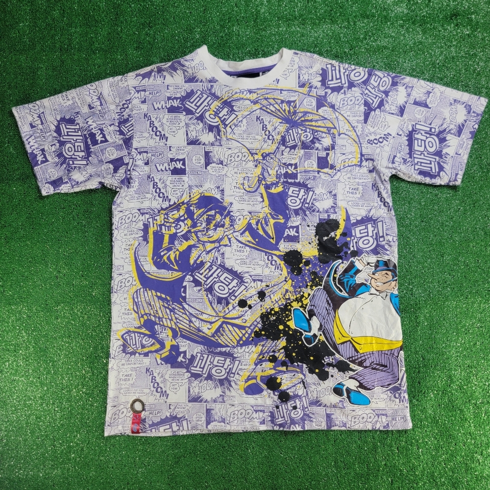DC Comics L29 Originals All Over Print Penguin Men's T Shirt Size XL Rare GC